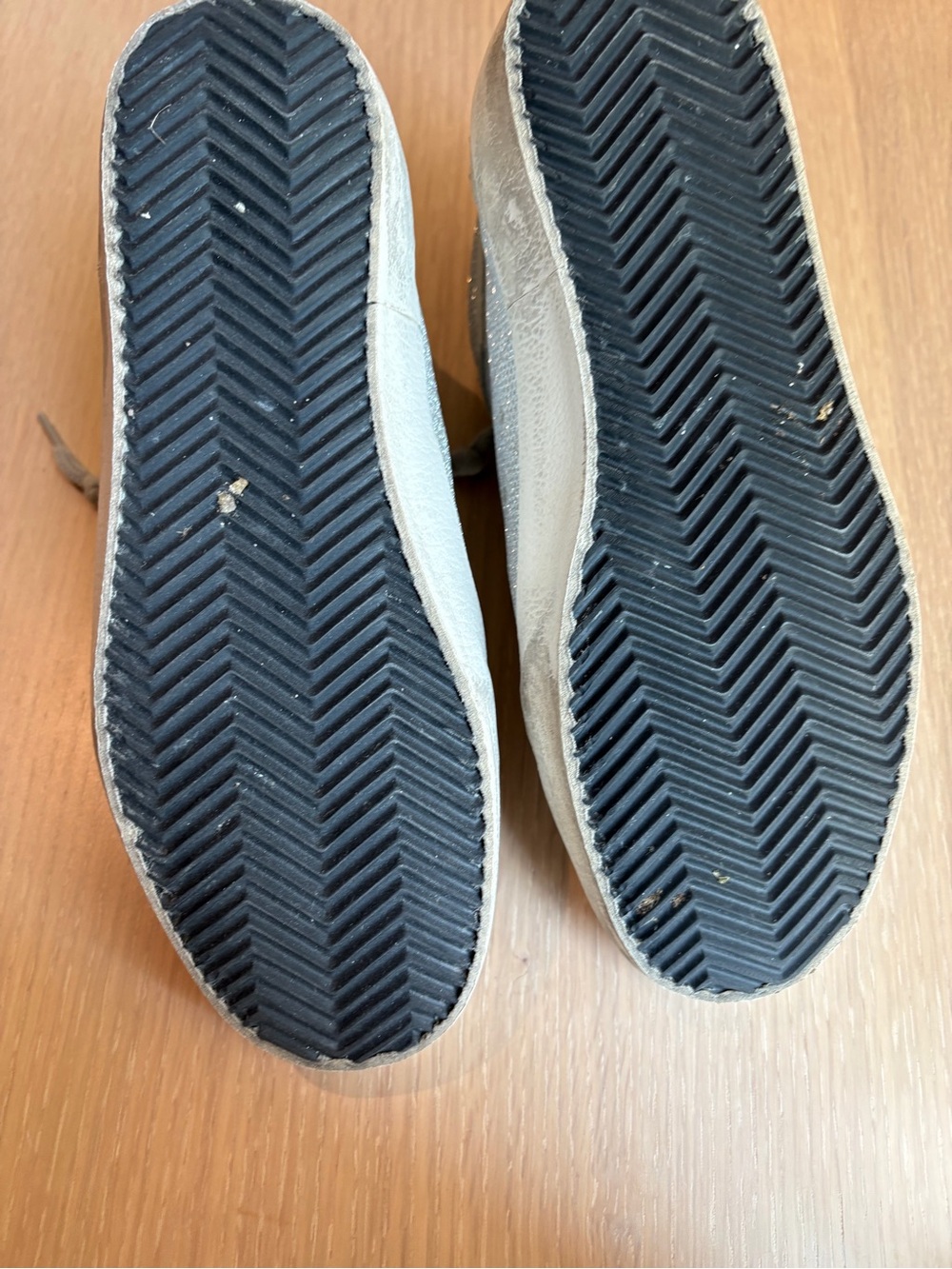 Golden Goose Beige Suede Sneakers with Blue Tongue Tab - Picture 7 of 7